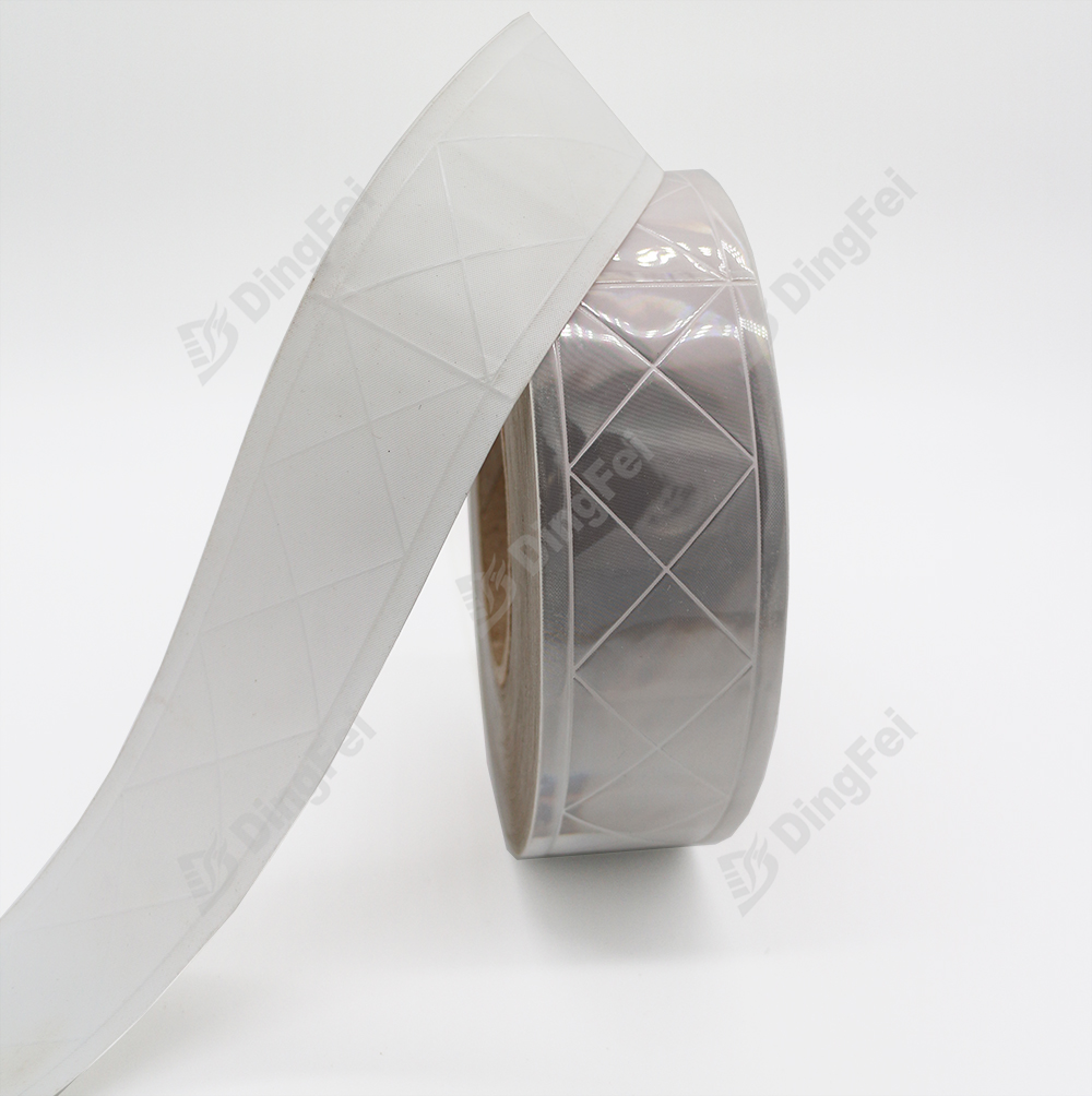 PVC Micro Prismatic EN20471 Reflective Tape For Clothing - 